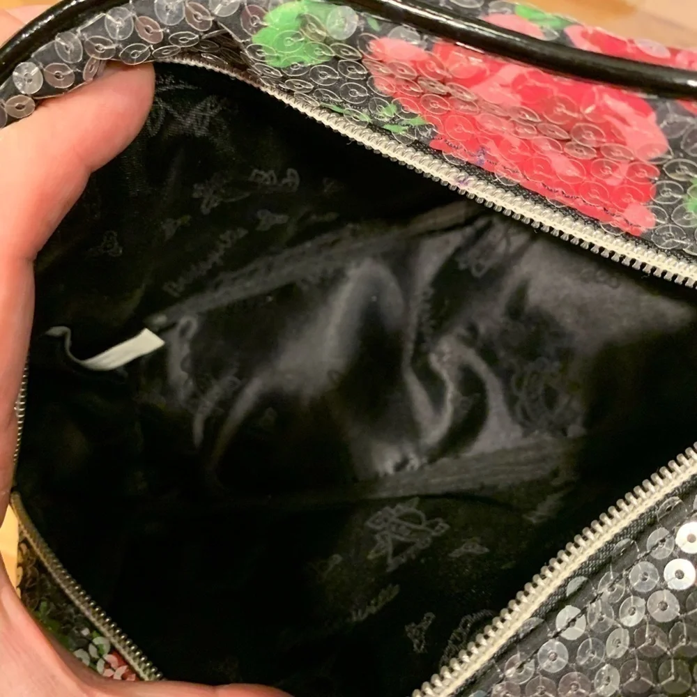 Betseyville floral sequined makeup bag